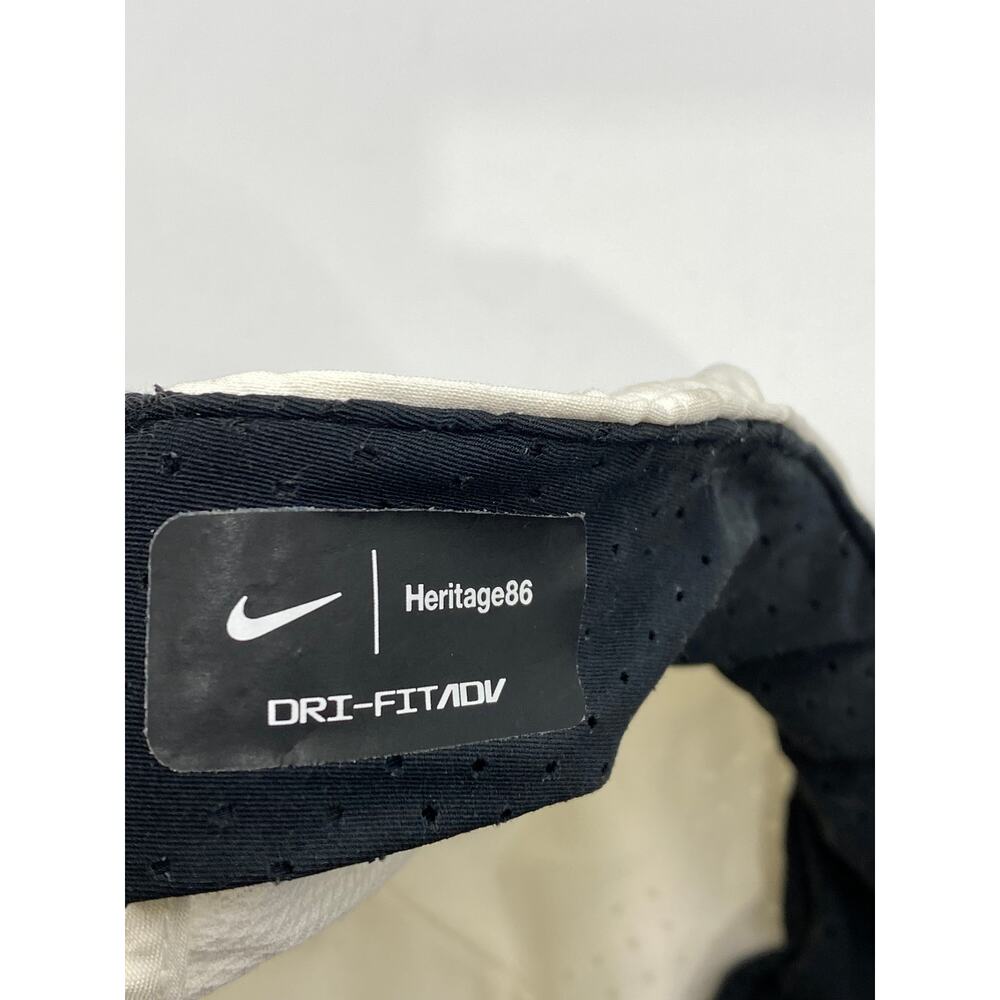 NIKE Men's White Dri-Fit ADV Heritage 86 Perforated Hat SZ OS - Picture 9 of 10